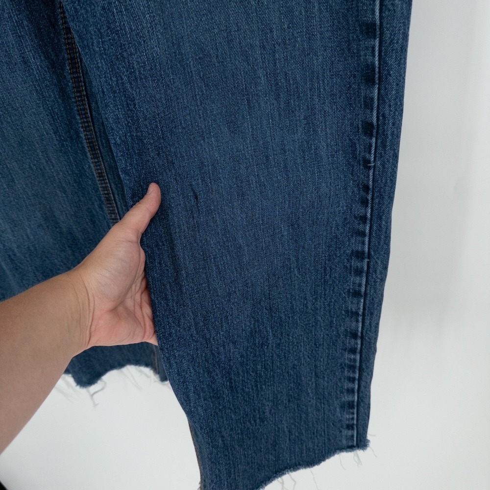 Cinch Up Jeans Mens 36x29 Blue Medium Wash Raw Hem Western Workwear Cowboy - Picture 4 of 10